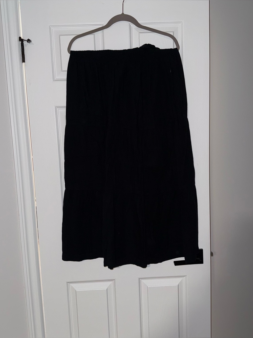 GAP Black Tiered Maxi Skirt - Picture 1 of 4